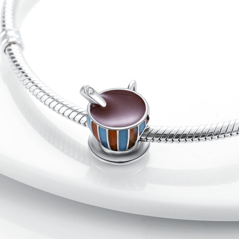 DATOUQI Queen Happy Birthday Hot Air Balloon Family Puppy Charm 925 Sterling Silver Charms for Bracelets and Necklaces Mother's Day Charms for Women - Image 3